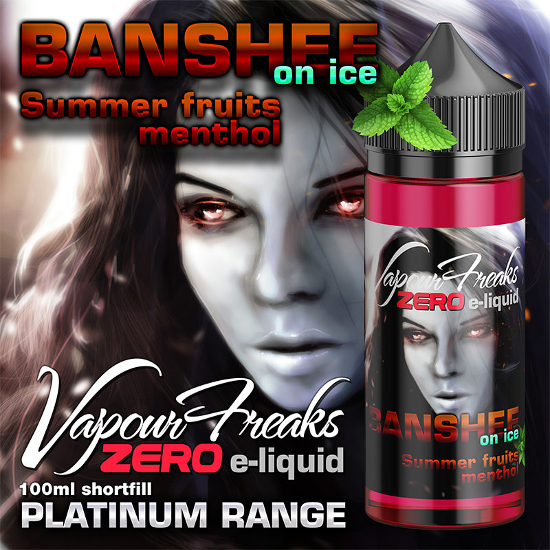 Banshee on Ice - Vapour Freaks Zero - 100ml - Summer fruits menthol
