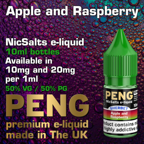 Apple and Raspberry - Peng NicSalts e-liquids - 10ml