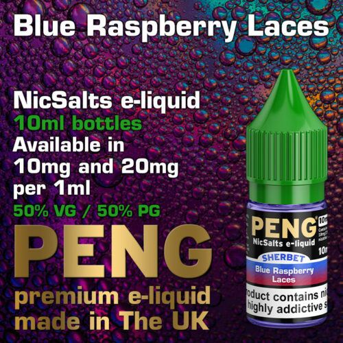 Blue Raspberry Laces - Peng NicSalts e-liquids - 10ml