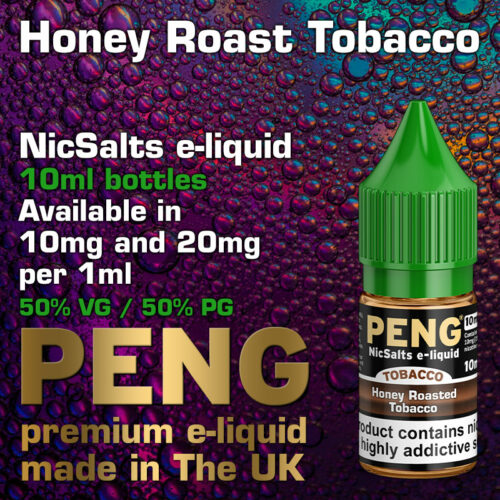 Honey Roasted Tobacco - Peng NicSalts e-liquids - 10ml