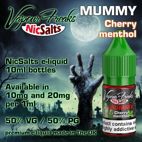 Mummy - cherry menthol - Vapour Freaks NicSalts e-liquids - 10ml