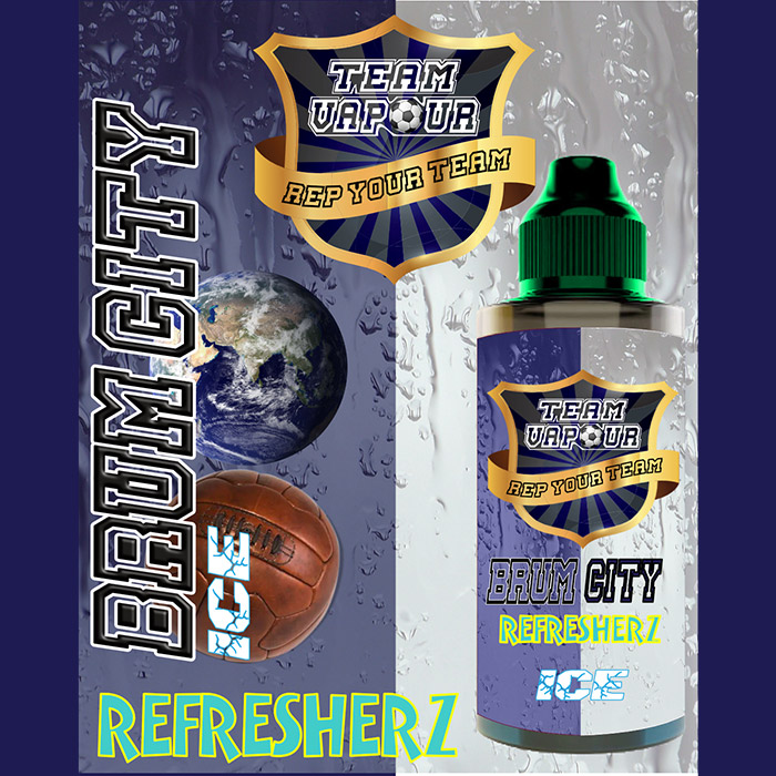 Brum City Refresherz Ice - Team Vapour e-liquid - 70% VG - 100ml