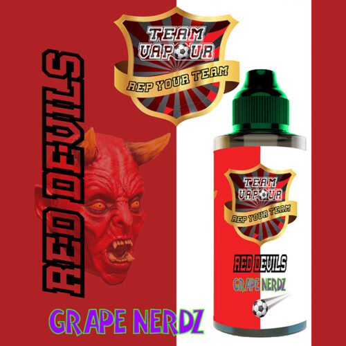 Red Devils Grape Nerdz - Team Vapour e-liquid - 70% VG - 100ml
