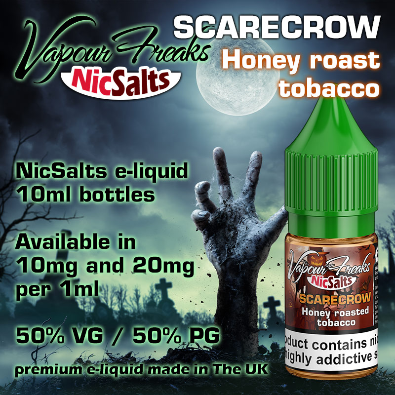 Scarecrow - honey roast tobacco - Vapour Freaks NicSalts e-liquids - 10ml