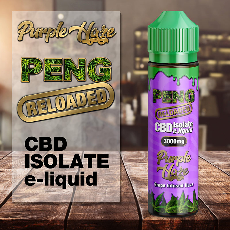Purple Haze - Peng Reloaded CBD isolate e-liquid 60ml