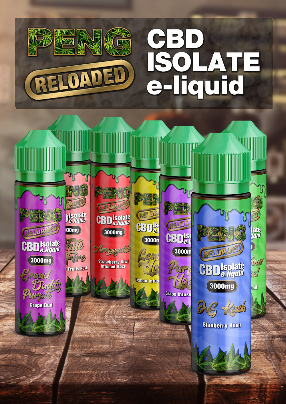 NEW - Peng Reloaded CBD isolate e-liquids